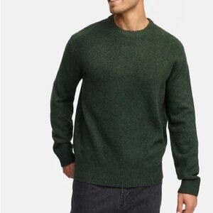 Simons le 31 100% lambswool Men's Crewneck Sweater in Forest Green size small